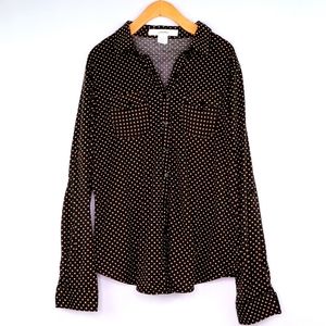 Love Potion |New| Ultra Soft Polka Dot Button Up